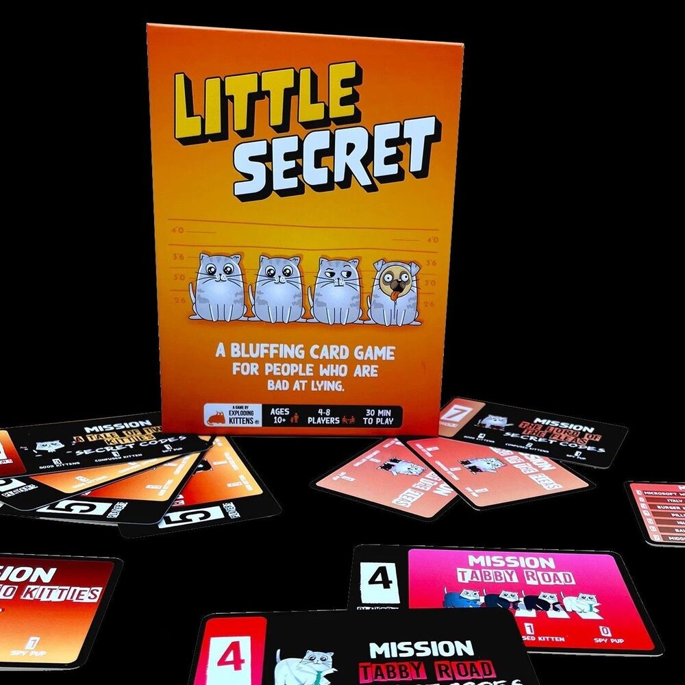 Little Secret Bluffing Board Game Exploding Kittens Family Party Game New Sealed